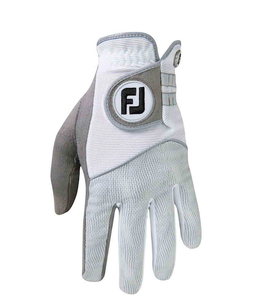 Footjoy Raingrip Handschoenen Grijs Wit (per paar) Heren Large - Afbeelding 2