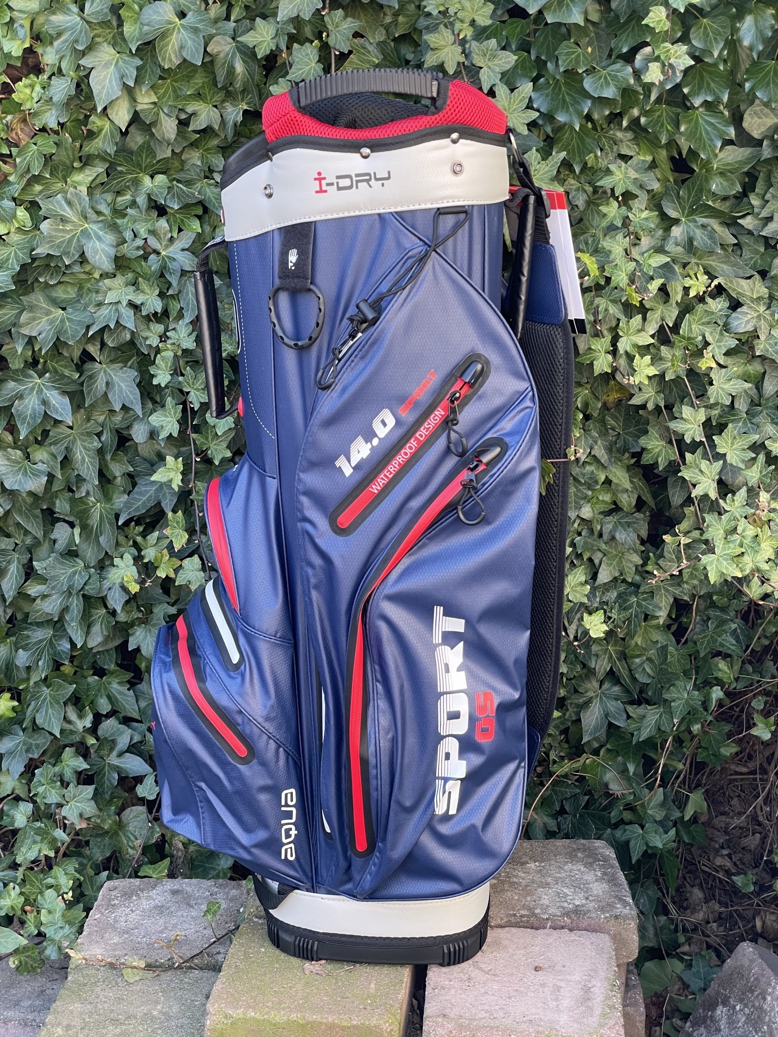 Big Max Aqua Sport GS golftas Navy zilver rood Speciale Golfstore Editie